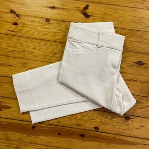 Loft white crop professional pants